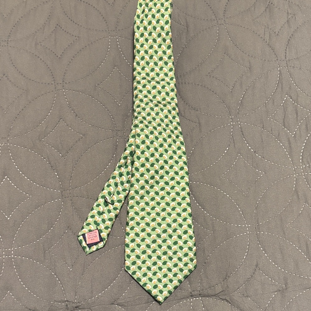 Vineyard Vines Green Football   Tie